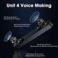 4D Surround Soundbar Bluetooth 5.0 Wired Wireless Home Theater Stereo Subwoofer Speaker for PC Laptop Computer Gaming Movies