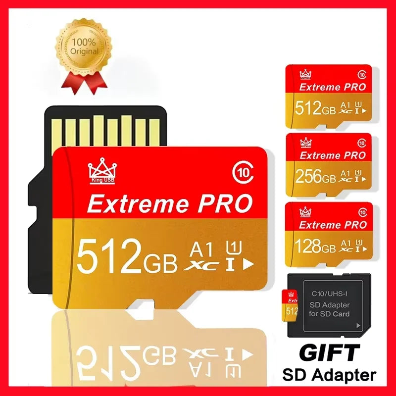 2026 High Speed SD Card 128GB 256GB 512GB Class 10 U3 V30 A2 Micro TF SD Memory Card for Drone Action Camera Nintendo Switch