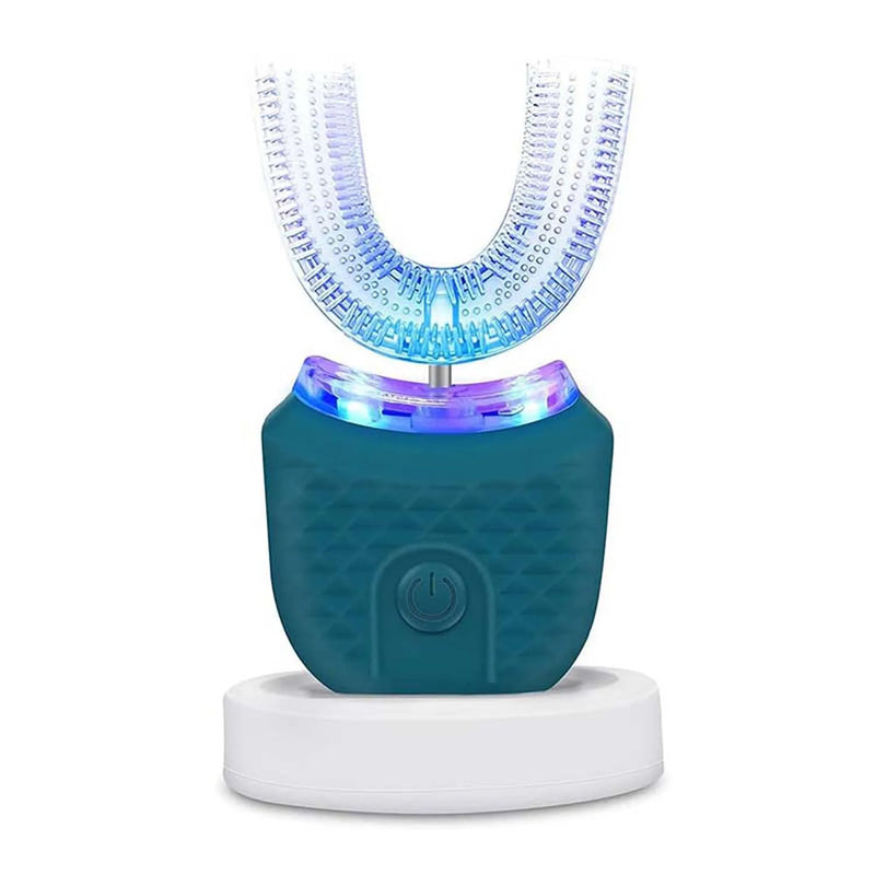 New Rechargeable Smart U-Shape Soft Ultrasonic Waterproof Wireless Toothbrush Set Travel Electric Toothbrush