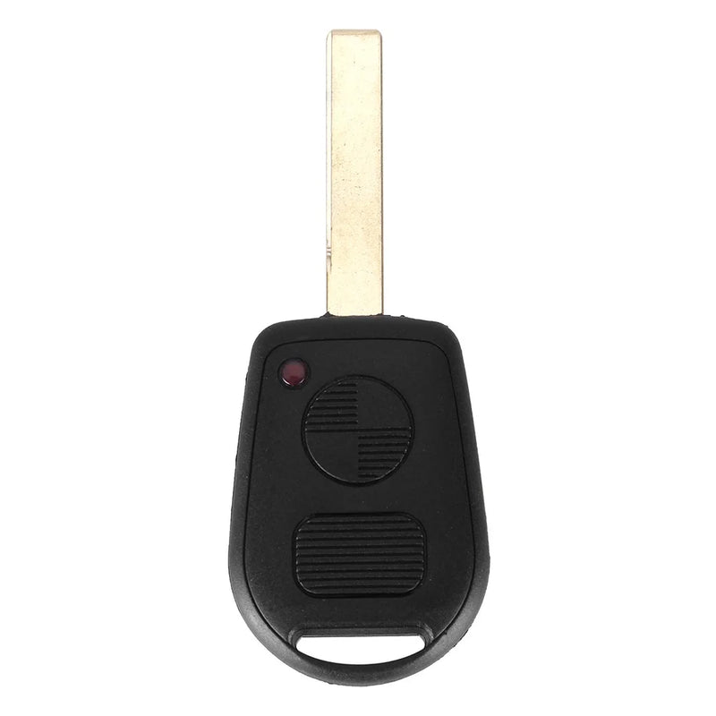 KEYYOU 3 Button Uncut Blade Car Key Replacement Remote Key Case Shell for BMW E31 E32 E34 E36 E38 E39 E46 Z3 Fob Uncut key case