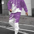 The new men's set for Spring and Autumn features street fashion casual comfort and soft 3D gradient pattern - View 5 | SAMAG