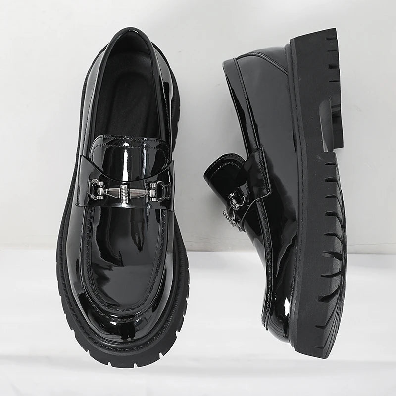 Hot-selling Men's Leather Loafers Slip on Flats Anti-slip Daily Moccasins Travel Business Casual Shoes Handmade Driving Shoes