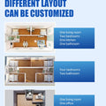 20FT/40 Portable Folding Steel Container House Prefabricated Tiny Home with 2/3 Bedroom Modular Expandable Housing customizable