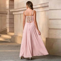 New Elegant Dress Spaghetti Strap Backless Corset Long | SAMAG