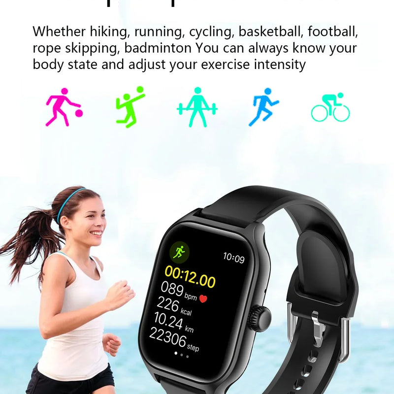 2025 Smart Watch Android IOS Phone 2.01 Inch Color Screen Bluetooth Answer Call Fitness Watches Tracker Smartwatch Women Men