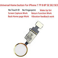 Universal Home Button Menu Keypad Return Flex Cable Assembly For iPhone 7 8 Plus