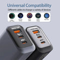 150W Type C Charger Fast Charging Phone Charger Adapter For iPhone Samsung Xiaomi Huawei EU/US/UK Plug Quick Charge Wall Charger