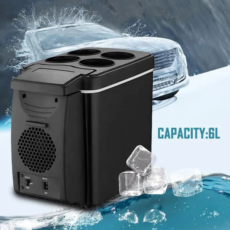 12V 6L Car Freezer Mini Freezer Portable Auto Refrigerator Outdoor Refrigerator Auto Refrigerator Car Heater Cooler