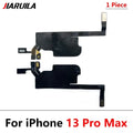 Earpiece Light Sensor Proximity Flex Cable For iPhone 13 14 15 Pro Max Plus Mini with Mic Ear Speaker Ribbon Repair Parts