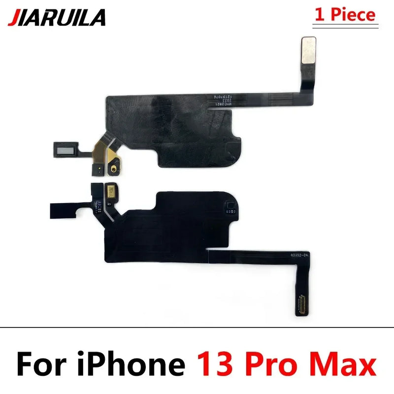 Earpiece Light Sensor Proximity Flex Cable For iPhone 13 14 15 Pro Max Plus Mini with Mic Ear Speaker Ribbon Repair Parts