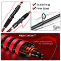 Sougayilang Baitcasting Fishing Rod and Reel Bag Set 1.8-2.4m Telescopic Rod and Metal Spool Fishing Reel for Bass Fishing Pesca