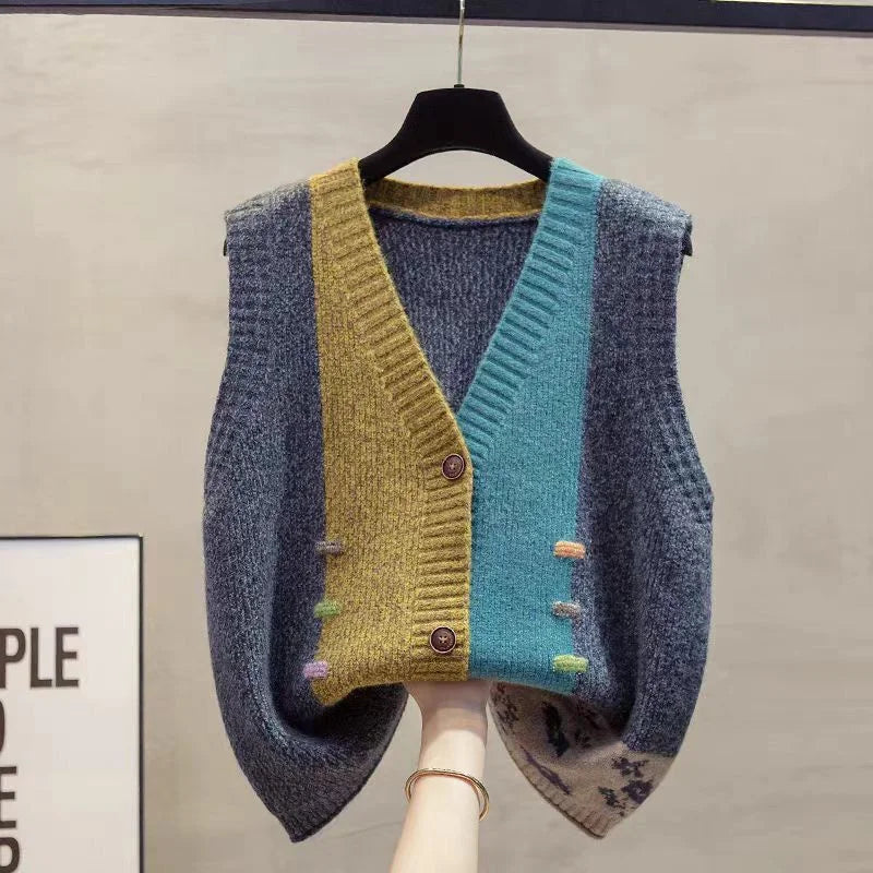 Sweater Knit Cardigan Spring Autumn Women Vest - View 7 | SAMAG