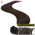 TESS U Tip Fusion Hair Extensions Microlink Keratin Hair Extensions 1g/pc Human Hair Capsules Pre Bonded Natural Hair Extensions