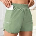 High Waist Running Shorts for Women Quick Dry Athletic Workout Gym Fitness Yoga with Phone Pocket