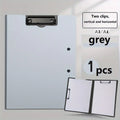 1pcs A4 Profile Clipboard Double Clip Clip Board 100 Sheets Office Documents Organizer Writing Pad Paper Storage A4 File Folders