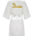 Satin Silk Robes Plus Size Wedding Bathrobe Bride | SAMAG