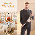 Autumn Winter New Men's Cashmere Silk Soft Comfortable Warm Underwear with Thickened Plush Set for Men Women Thermal Clothing