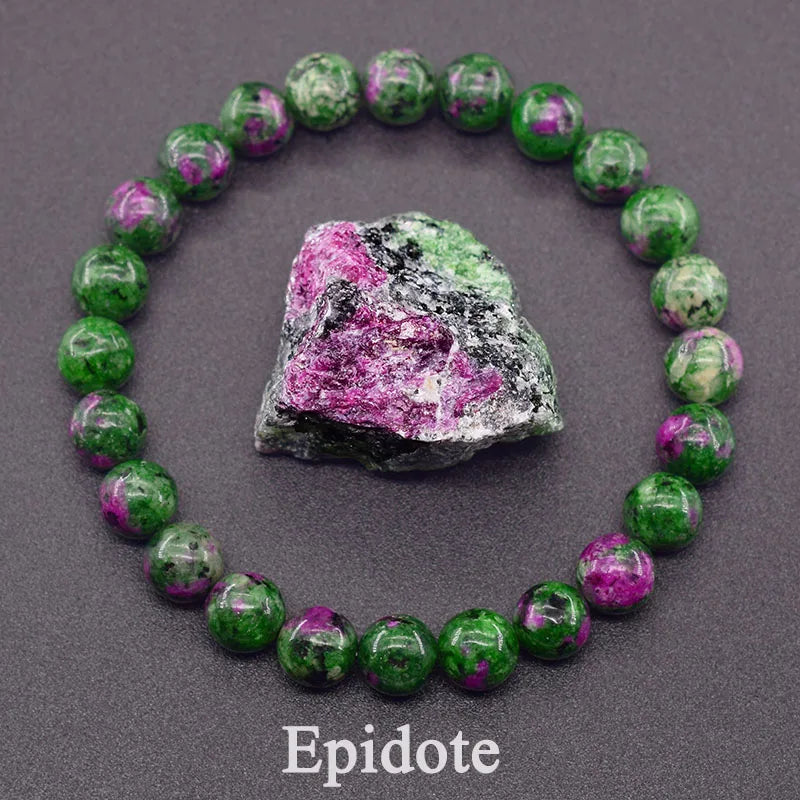 Genuine Tree Patterned Agates Beads Bracelet Woman Real Natural Moss Man Energy Stones for Healing - Visuel 18 | SAMAG