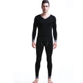 Element men thin cotton V-neck slim fit comfortable base coat long Johns basic thermal underwear set