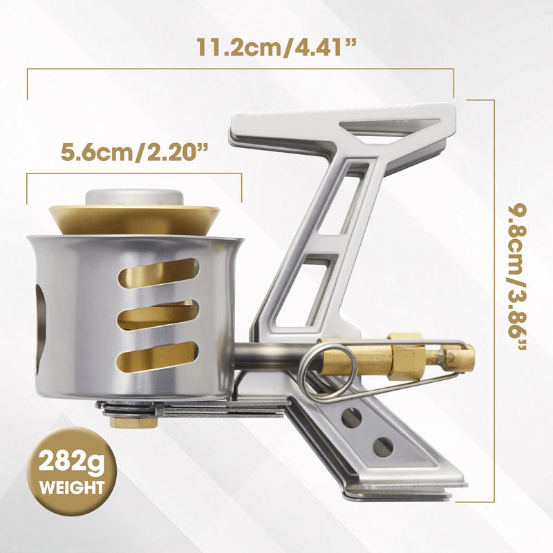 CAMPEAK Multi Fuel Stove Burner with SILENT CAP - View 3 | SAMAG
