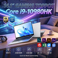 14.1" Ultra Slim Portable Laptop Intel Core I9-10980HK Win11 Pro 16GB RAM 2TB SSD FHD WiFi6 BT5.2 Gaming Office Student Notebook