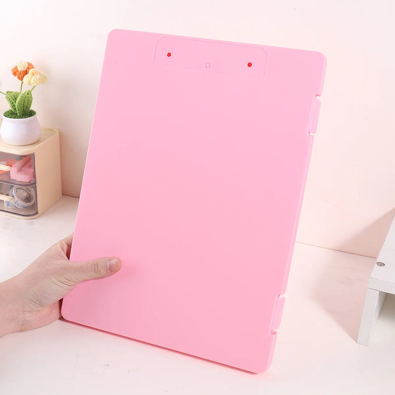 1pc A4 Writing Board File Box, 2-in-1 A4 Document and Photo Multifunctional Storage Box, Portable Organization Tool for Office