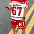 Boys' Outfit Number 67 Mosaic Print T - Shirt Shorts Suit - View 8 | SAMAG