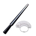 Professional Measuring Gauge Finger Ring Stick Sizer UK/US Official British/American For DIY Fashion Jewelry Measuring Tools Set