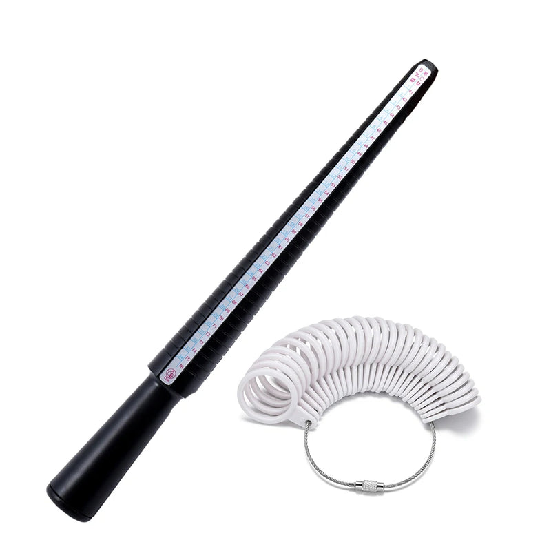 Professional Measuring Gauge Finger Ring Stick Sizer UK/US Official British/American For DIY Fashion Jewelry Measuring Tools Set