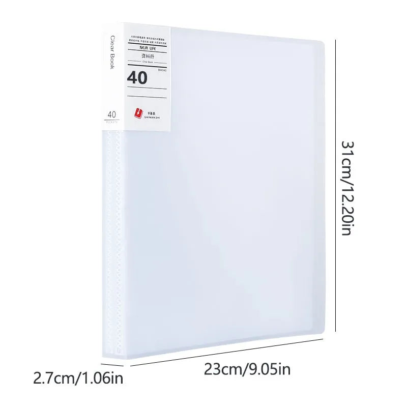 A4 Semi Transparent PP Brochure, Multiple Page Sizes To Choose From, Classified Insert Folder, Conference Document Organization,