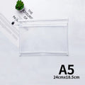 Nylon Mesh File Bag A4 A5 A6 Transparent Zipper Test Paper Information Bag Office Student Pen Bag Subject Bag Puzzle Storage Bag