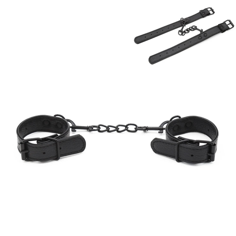 Bondage Cuff Bracelet leather with Buckles Gothic Punk Style Adjustable Wristband for Men Women Cosplay Performance Props Party