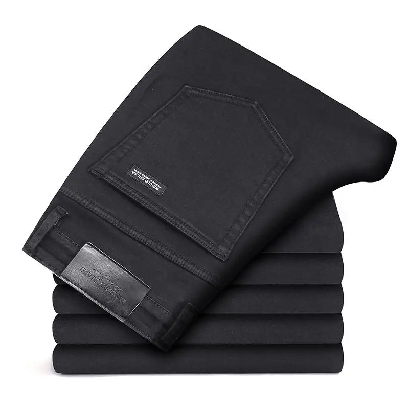 Men Stretch All Black Colors Trousers Brand Clothing | SAMAG