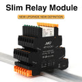 Din Rail Slim Relay Module 41F - 1Z - C4 - 1 Integrated PCB Mount Power With Holder 12V 24V ACDC 220V Socket 6.2mm | SAMAG