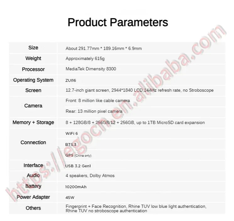 Original Lenovo Xiaoxin Pad Pro 2025 2.9k Resolution 144Hz LCD MTK Dimensity 8300 12.7inch Big Tablet 10200mAh WIFI Android