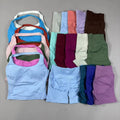1-2pcs Gym Set Women Backless Tank Tops High Waist Scrunch Seamless Shorts High Waist Yoga Leggings Workout Sets Gym Suit