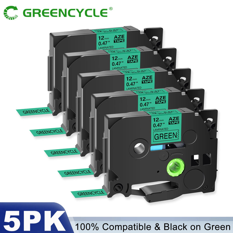 5PK/10PK Label Tape Compatible For Brother TZ Tze-231 131 631 6/9/12mm Laminated Label Cassette For Brother P-Touch Label Maker