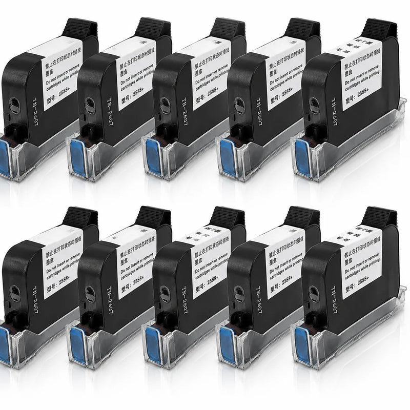 2588+ 2588 2588+M 42ML Ink Cartridge Quick-drying 12.7mm Print Height Universal for unencrypted handheld printer Black