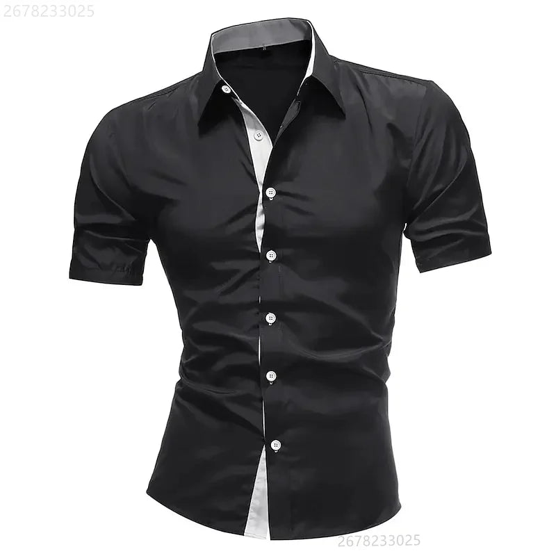Men's casual business short-sleeved shirt | SAMAG