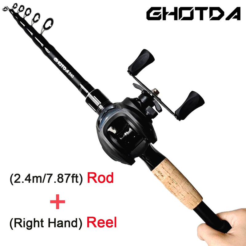1.8-2.4m Casting Fishing Rod Combo Bait Weight 8g-25g | SAMAG