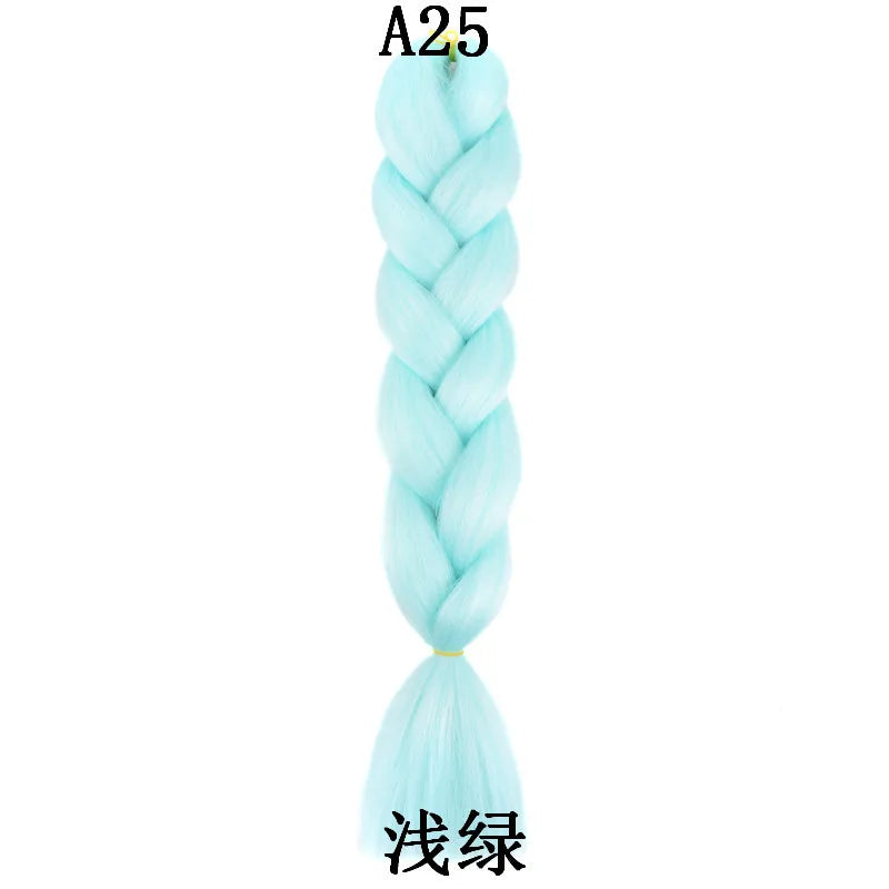 100g 24inch Jumbo Braiding Hair Synthetic Braiding Hair Braid in Hair Extensions Braids Hair for Twist for Daily Cosplay