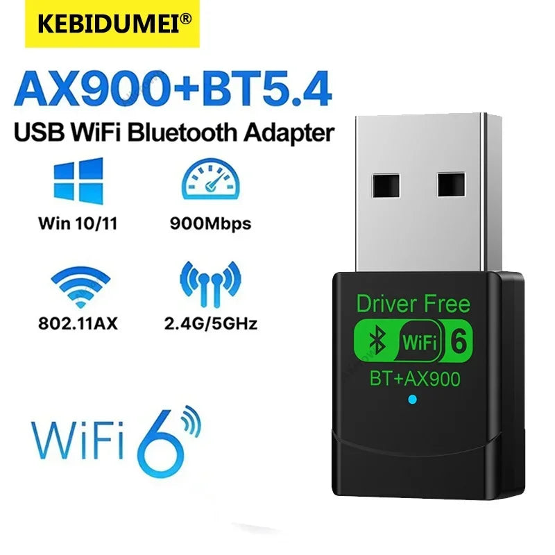 USB WiFi Bluetooth 5.4 Adapter AX900 6 Dual Band 2.4G&5GHz Wireless Network Card Adaptador For Window - Visuel 7 | SAMAG