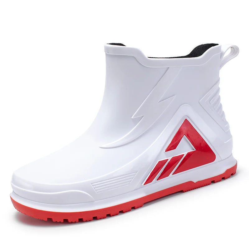 High Rain Boots Water Shoes Couple Chef Shoes Original Men Waterproof Raincoat Man Work Rubber Boots Men's Long Rubber Boot Boat