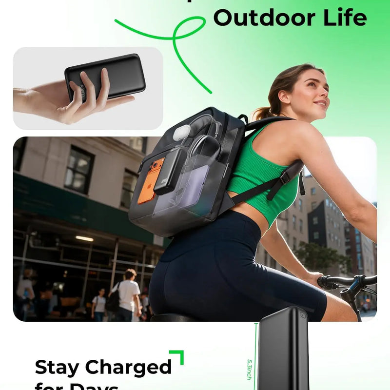 Portable Charger 50000mAh Power Bank - 22.5W Fast Charging External Battery Pack,USB-C Portable Phone Charger for iPhone