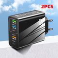 5 Ports 65W USB Type C Fast Charging Charger QC 3.0 Phone Adapter  For iPhone 15 Huawei Xiaomi Samsung EU/US Plug Wall Charger