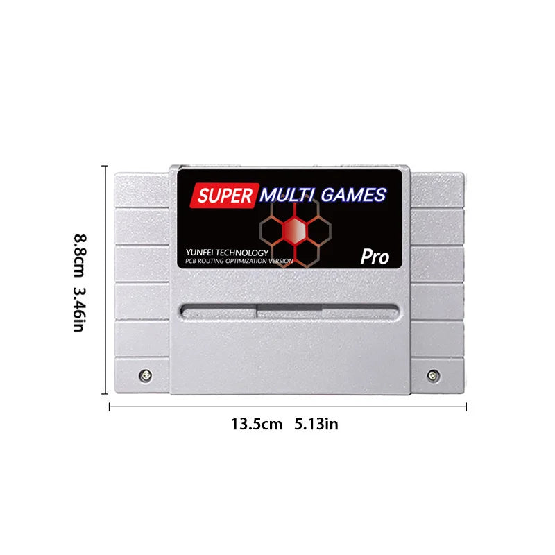 Super Multi Games SNES SFC V1 3000 in 1 Game card for SFC 16-Bit JPN/EU/USD Video Game Console with 8G TF Card