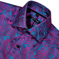 Men's fashionable business shirt with iridescent paisley | SAMAG