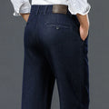 Men's Straight Leg Jeans Streetwear Blue/Black Casual | SAMAG