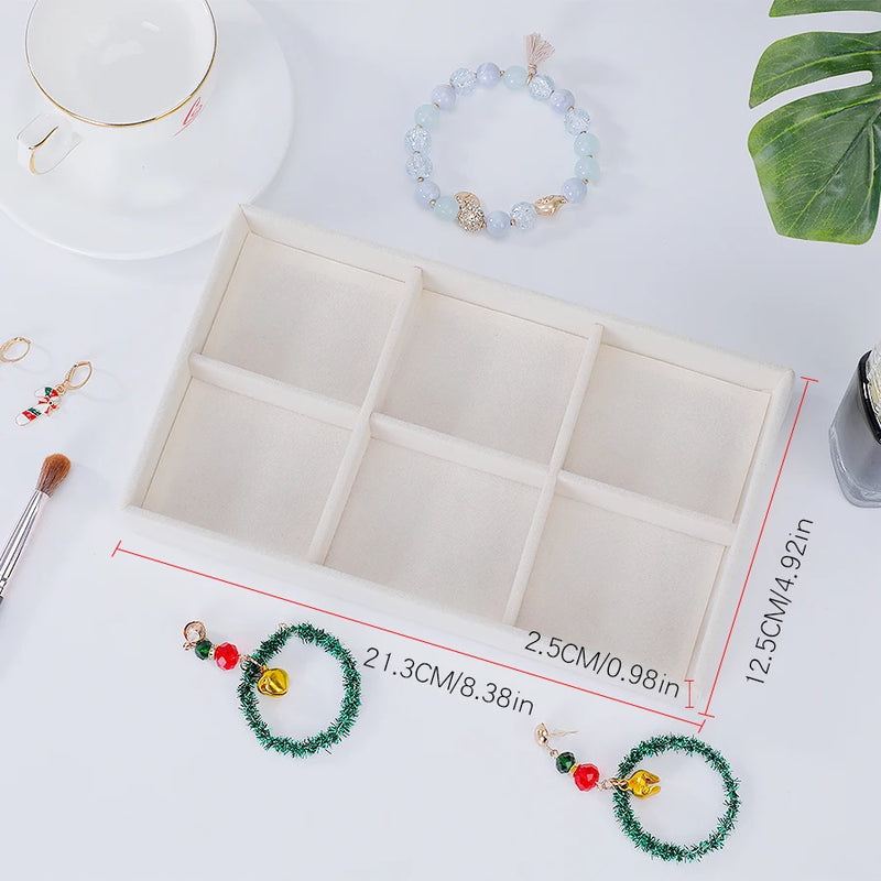 1 Set, (Including 8PCS) Flocking Jewelry Box Jewelry Tray