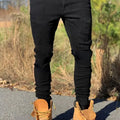Slim-fit Men's Washed Jeans Casual Straight Leg Trousers | SAMAG